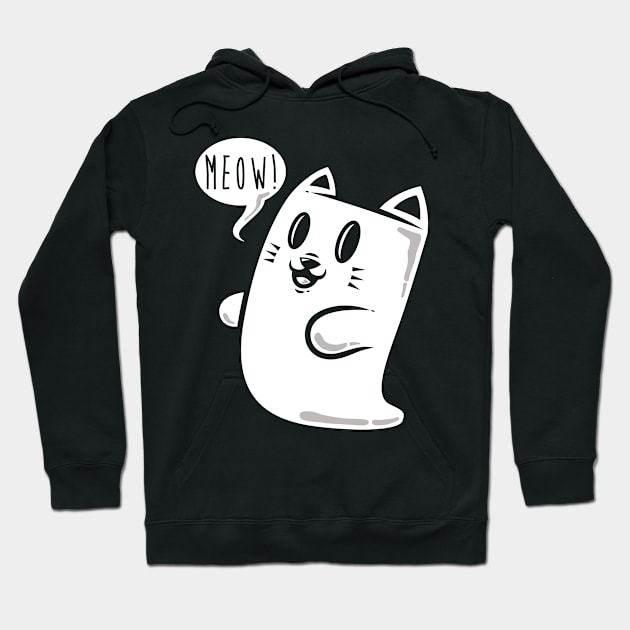 Cat Ghost Hoodie by krisren28